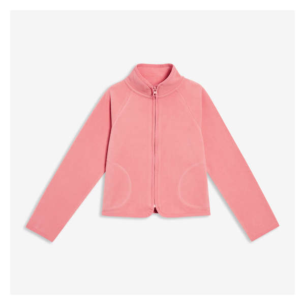 Kid Girls' Fleece Jacket - Dusty Pink
